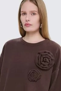 FELPA CON FIORE